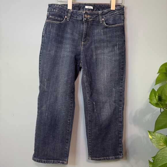liz & co. Denim - Liz & Co Mid Rise Blue Capri Stretch Jeans. Women’s Size 8